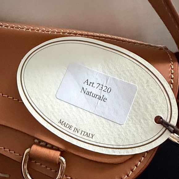 Baldinini Tan Leather Saddle Bag - Picture 6 of 6
